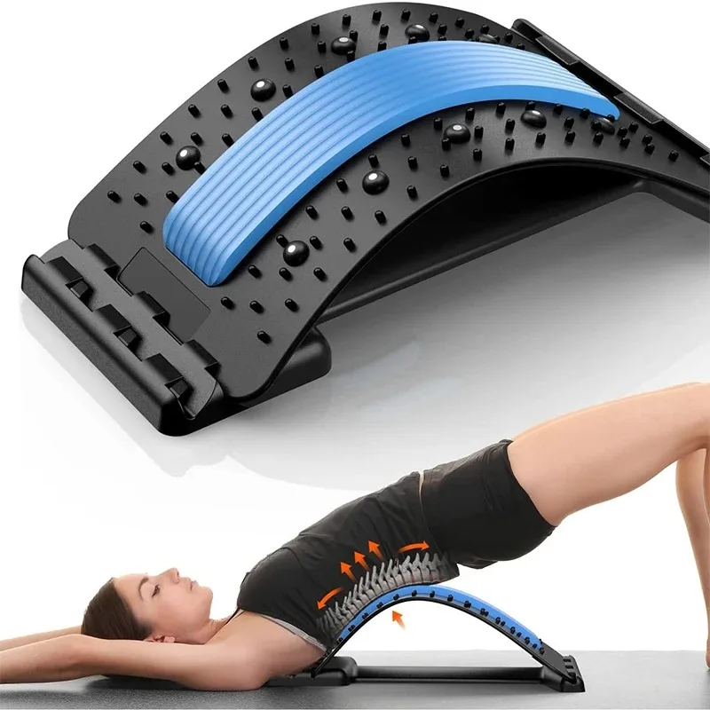 

Back Massager Stretcher Support Spine Deck Pain Relief Chiropractic Lumbar Relief Back Stretcher Home Fitness Massage Equipment