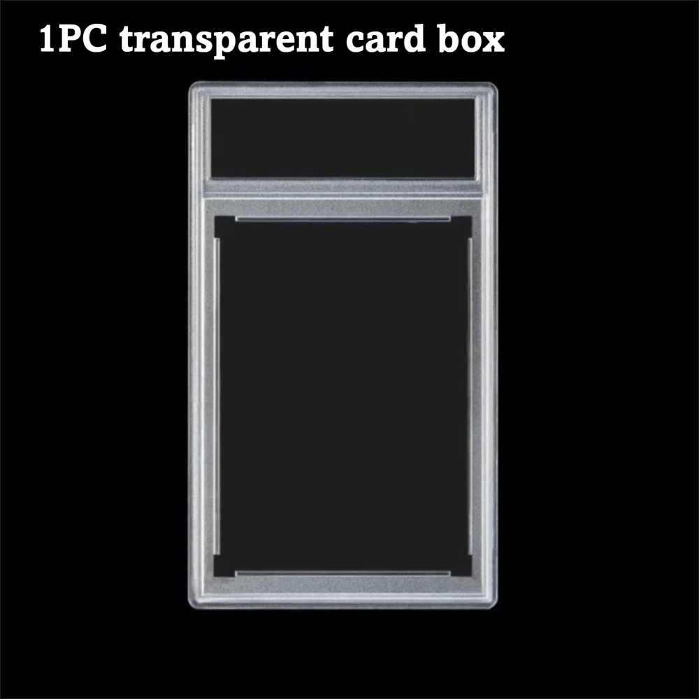 Transparent Graded Card Case UV Protection Sturdy 35PT Collectible Card Box Durable Removable Trading Card Protection Box