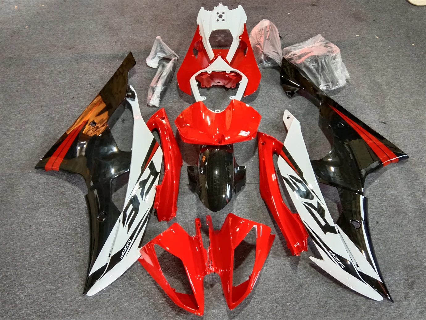 Motorcycle Fairing Kit Suitable for Yamaha R6 08-16 YZF600 2008 2009 2010 2011 2012 2013 2014 2015 2016 Fairing White Red