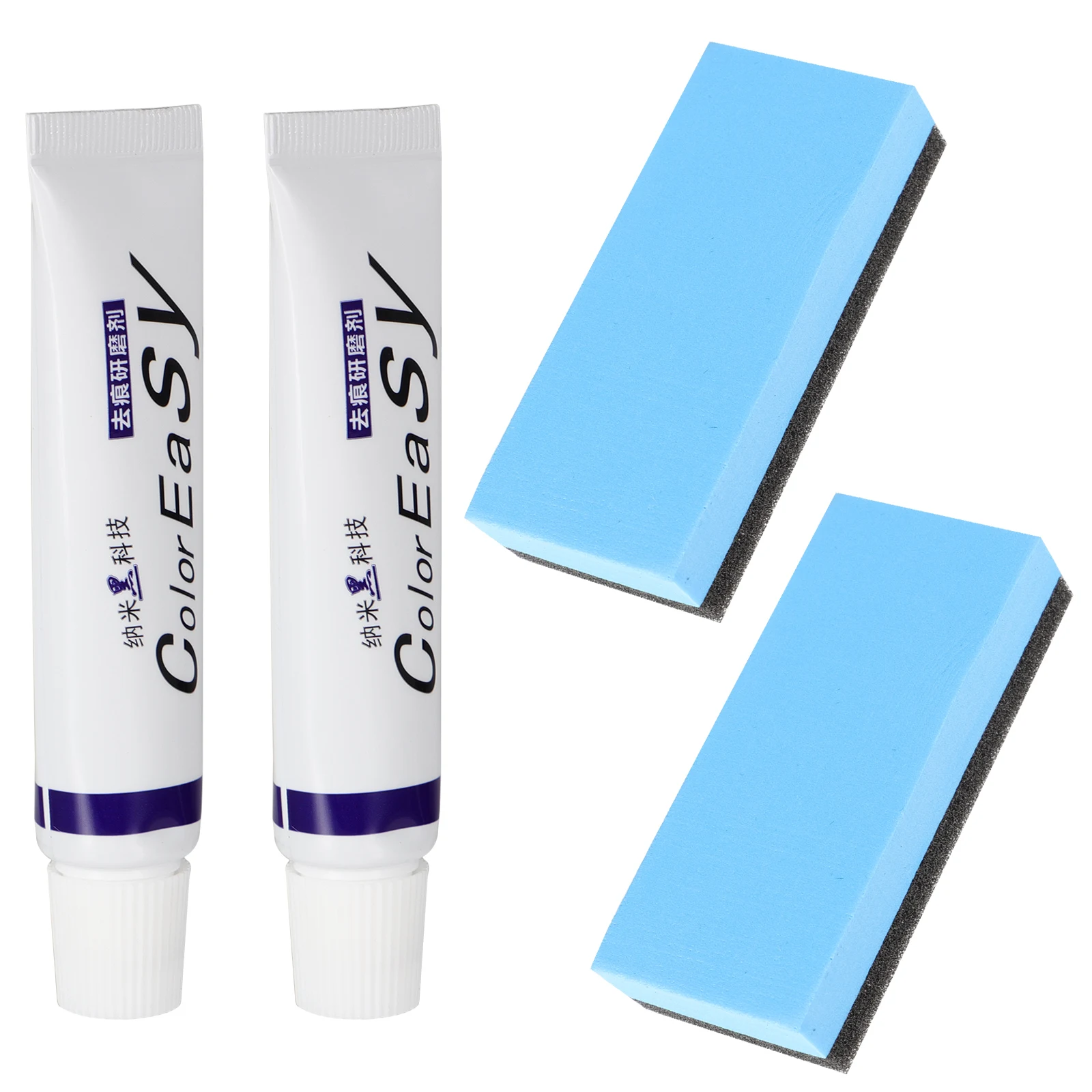 

2 Sets Scratch Wax for Car Paint Maintenance Restorer Sponge Repair Agent Removes Scratches Dirt Tar Suitable for Cars Trucks