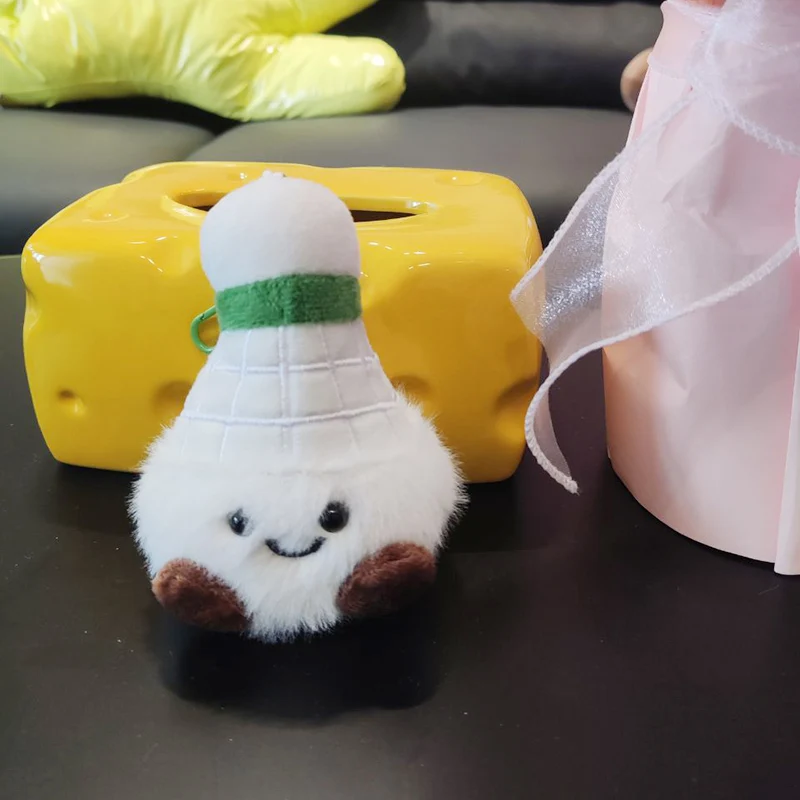 Pendentif de poupée en peluche de Badminton créatif et mignon, porte-clés de dessin animé de Couple, emballage amusant, décoration, 2025