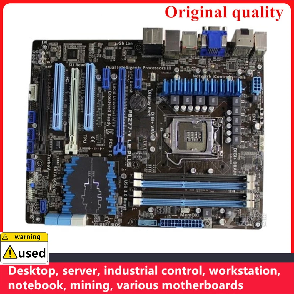 

For P8Z77-V LE PLUS Motherboards 1155 DDR3 32GB ATX For Intel Z77 Overclocking Desktop Mainboard SATA III USB3.0