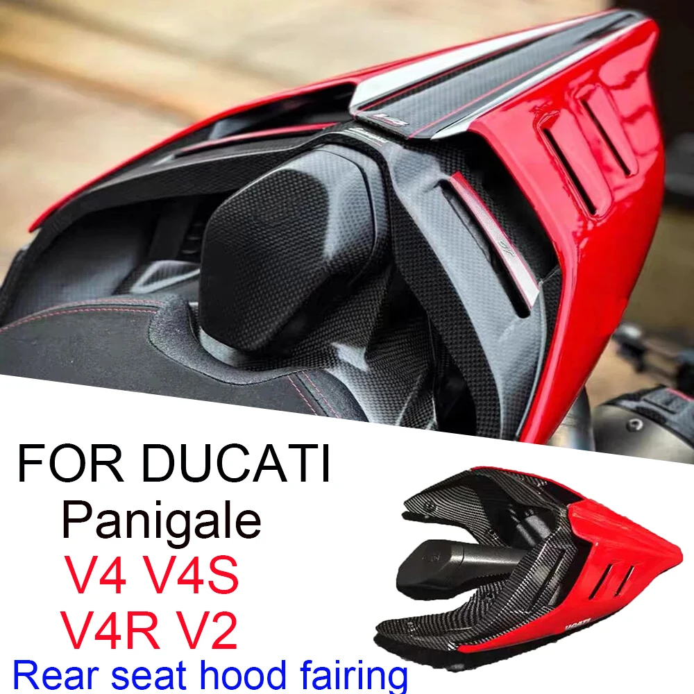 

Nwe For Ducati V4 V4S V4R Streetfighter V4 V2 Carbon fiber Tail Section Rear Seat Cover Upper Fairing Rear Hump Seat Cover Cowl