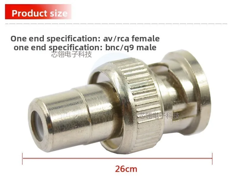 10/100pcs Surveillance video BNC male to RCA female BNC connector to AV female RCA lotus connector AV direct female adapter