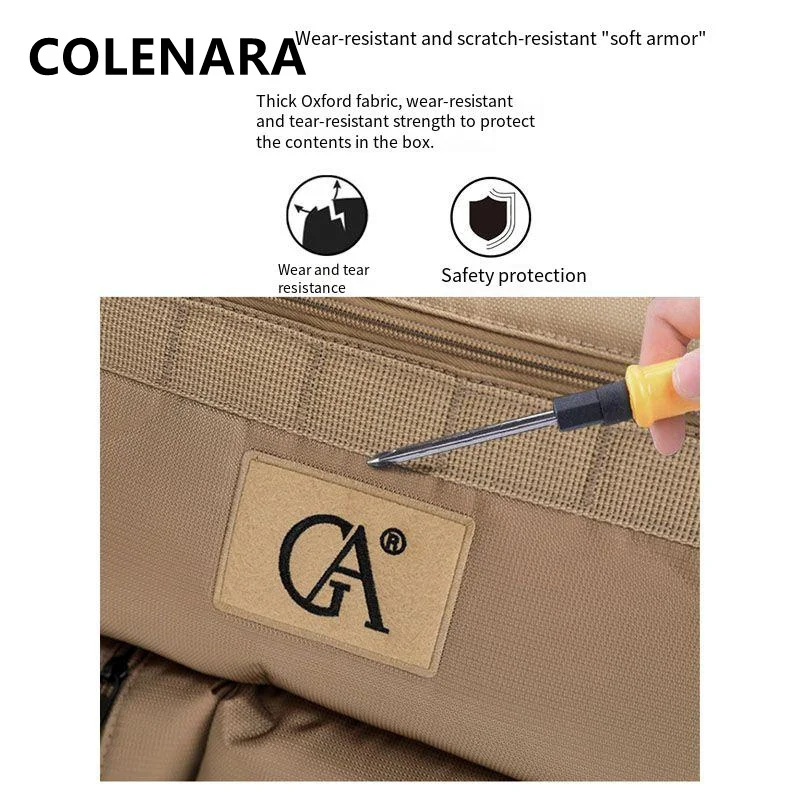 COLENARA-maleta rodante de tela Oxford, Maleta ultraligera de alta capacidad, equipaje de cabina, 20, 24 y 28 pulgadas