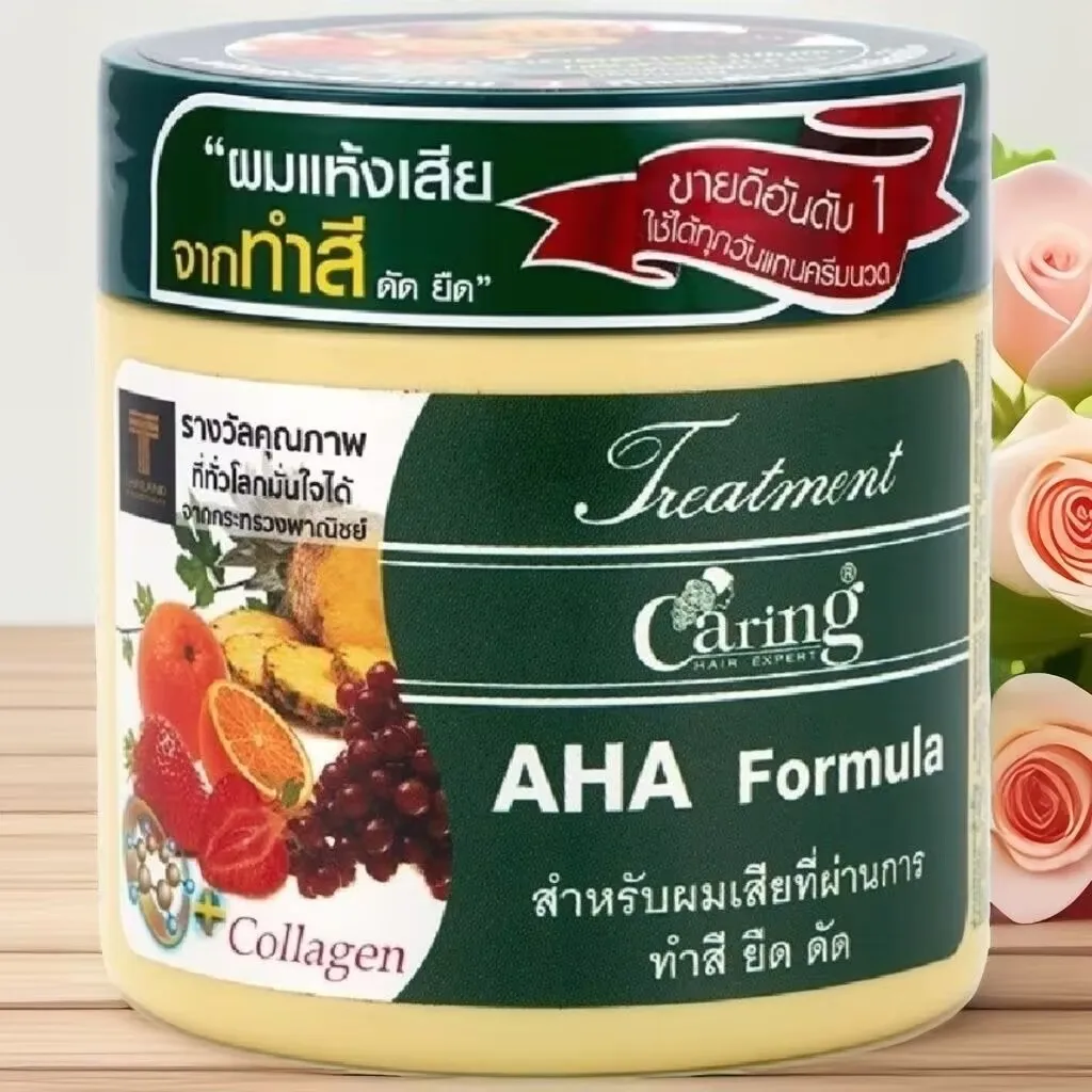 

Thailand Fruit Essence Hair Treatment Mask with Keratin, Smoothing and Hydrating Effect 500ml