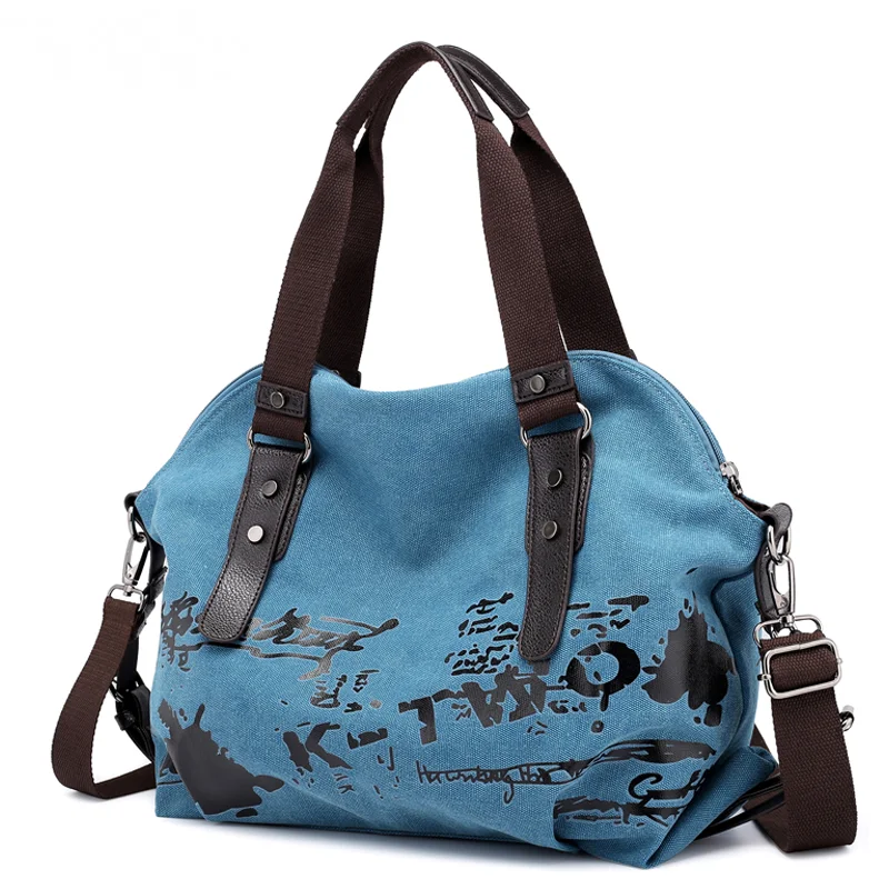 

Brand Women's Canvas Handbags High Quality Female Casual Single Shoulder Bags Vintage Ladies Multifunctional Totes Bolsos