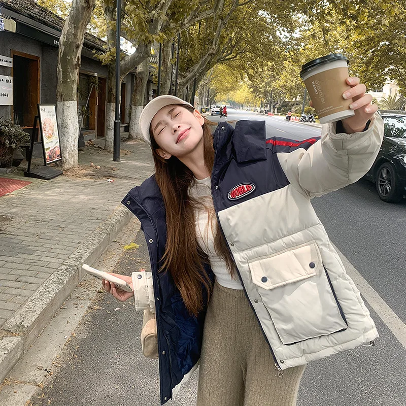 ملابس شتاء جديدة مبطنة بالقطن لعام 2025 ملابس نسائية فضفاضة غير رسمية مبطنة بالقطن تعلم سترات مبطنة بالقطن سميكة المد #5