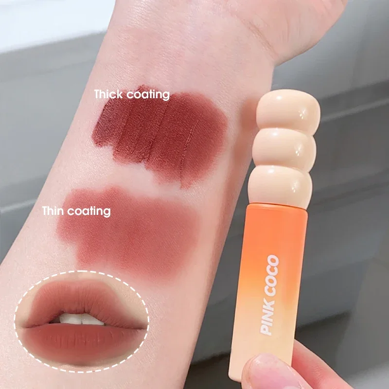 Heallor Thick Misty Autumn Sunset Starry River Lip Glaze Matte Misty Velvet Lip Mud Pseudo Plain Face Light Makeup Lipstick