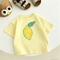 T-shirt pour enfants, vêtements décontractés à la mode, imprimés, à manches courtes, col rond, chemise fine pour bébés garçons et filles 3