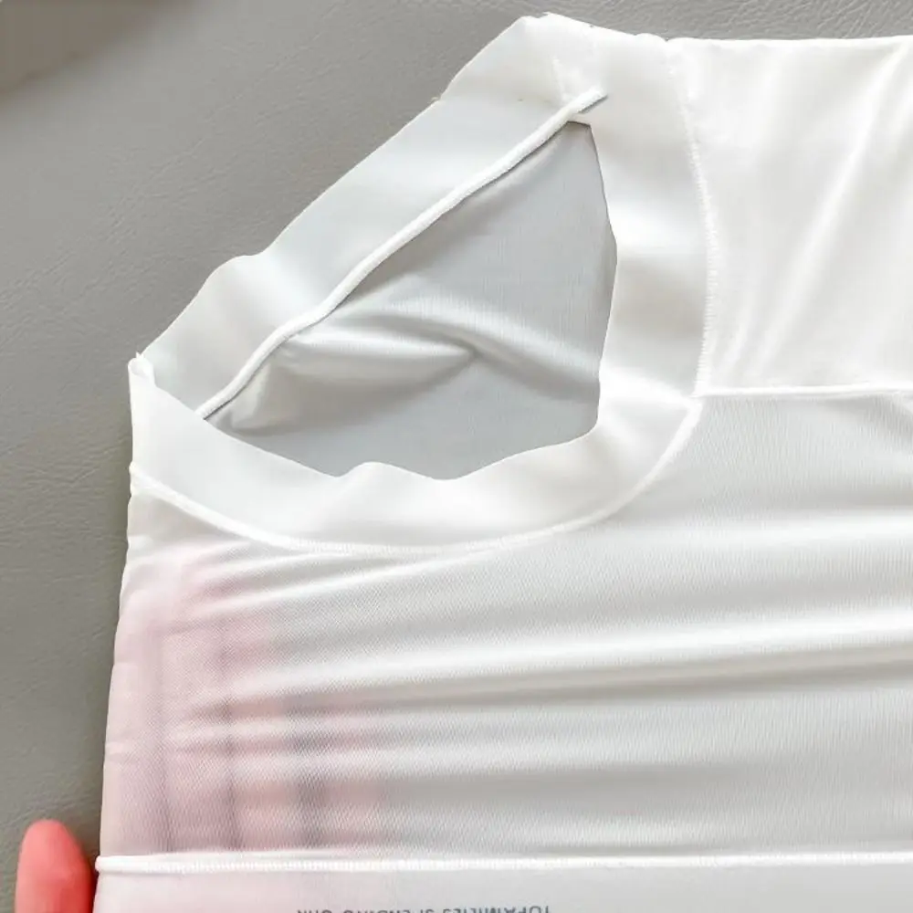 Carta impressa verão calcinha de seda gelo plissado fino sem costura cuecas de seda gelo simples lingerie feminina