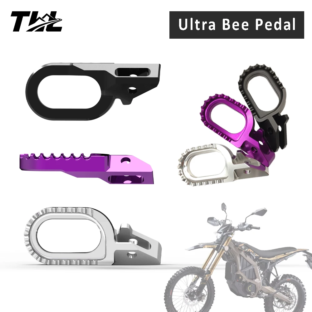 

Electric Off-Road Motorcycle Enlarge Foot Pedal For Sur-Ron Ultra Bee Footrests Parts FootPeg Dirt Bike Accessories Kit Modified