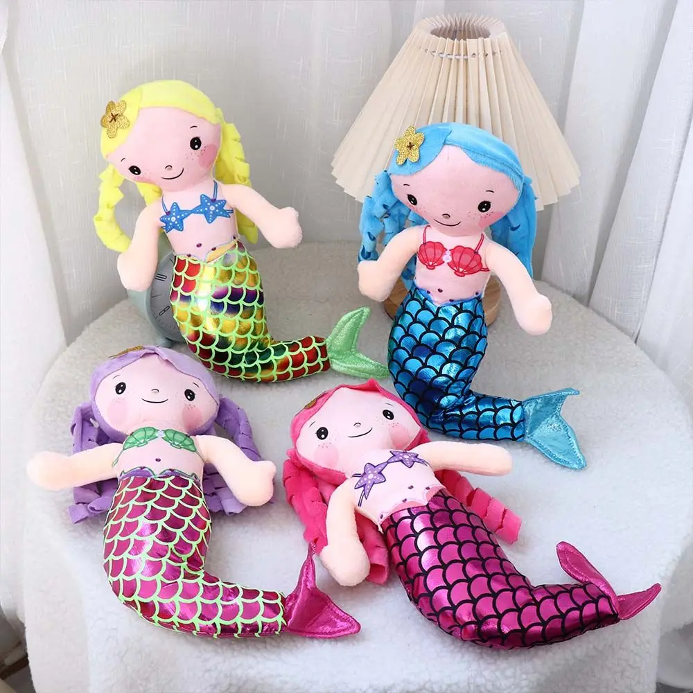 Cute Girls Stuffed Plush Toys 30cm Doll Pillow Mini Mermaid Plush Toy Stuffed Toys Cartoon Animal Princess Ragdoll