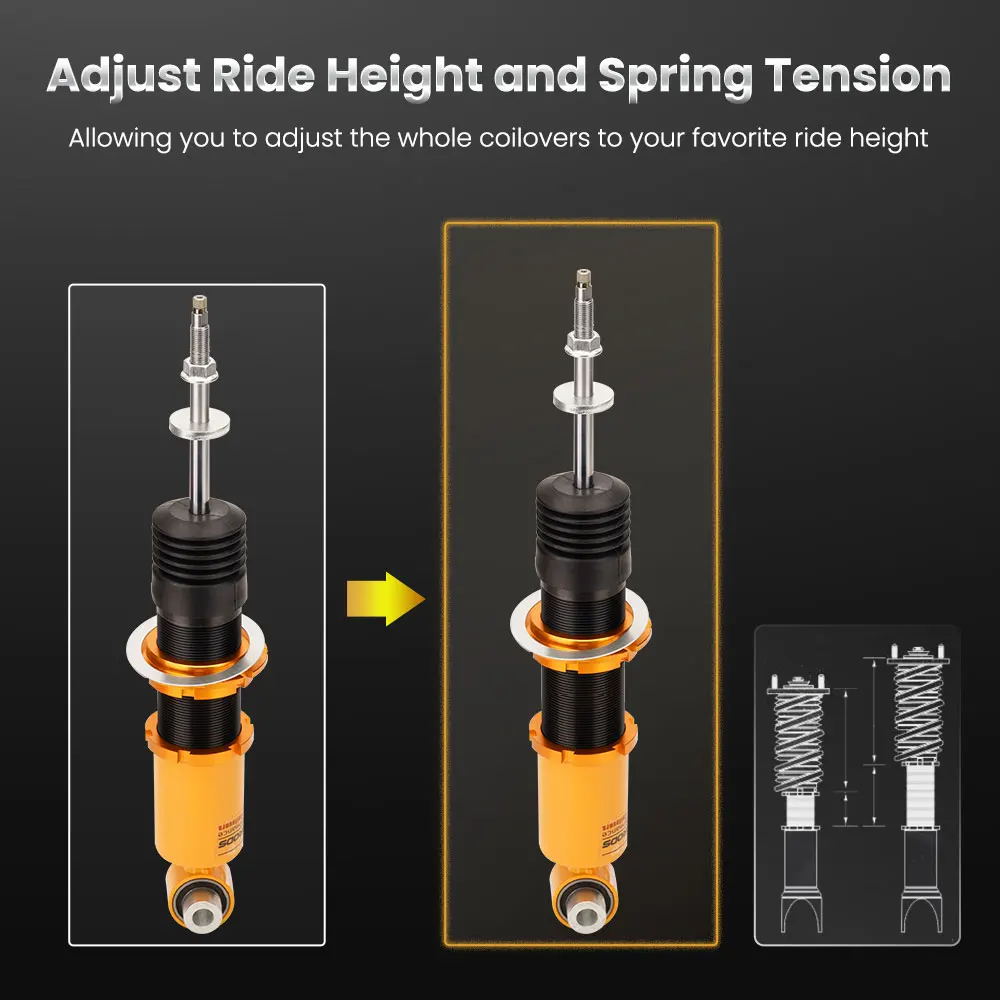 New Coilover Shock Absorber Suspension Kits for Chevrolet Camaro V8 2012-2015 Adjustable Height