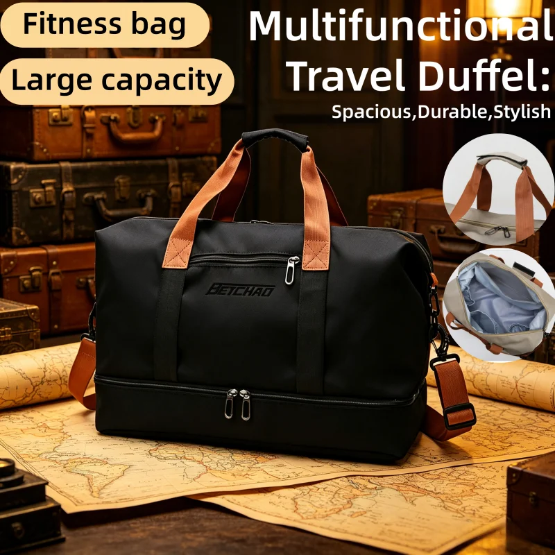Large Capacity Waterproof Travel Fitness Bag Sports Duffel B