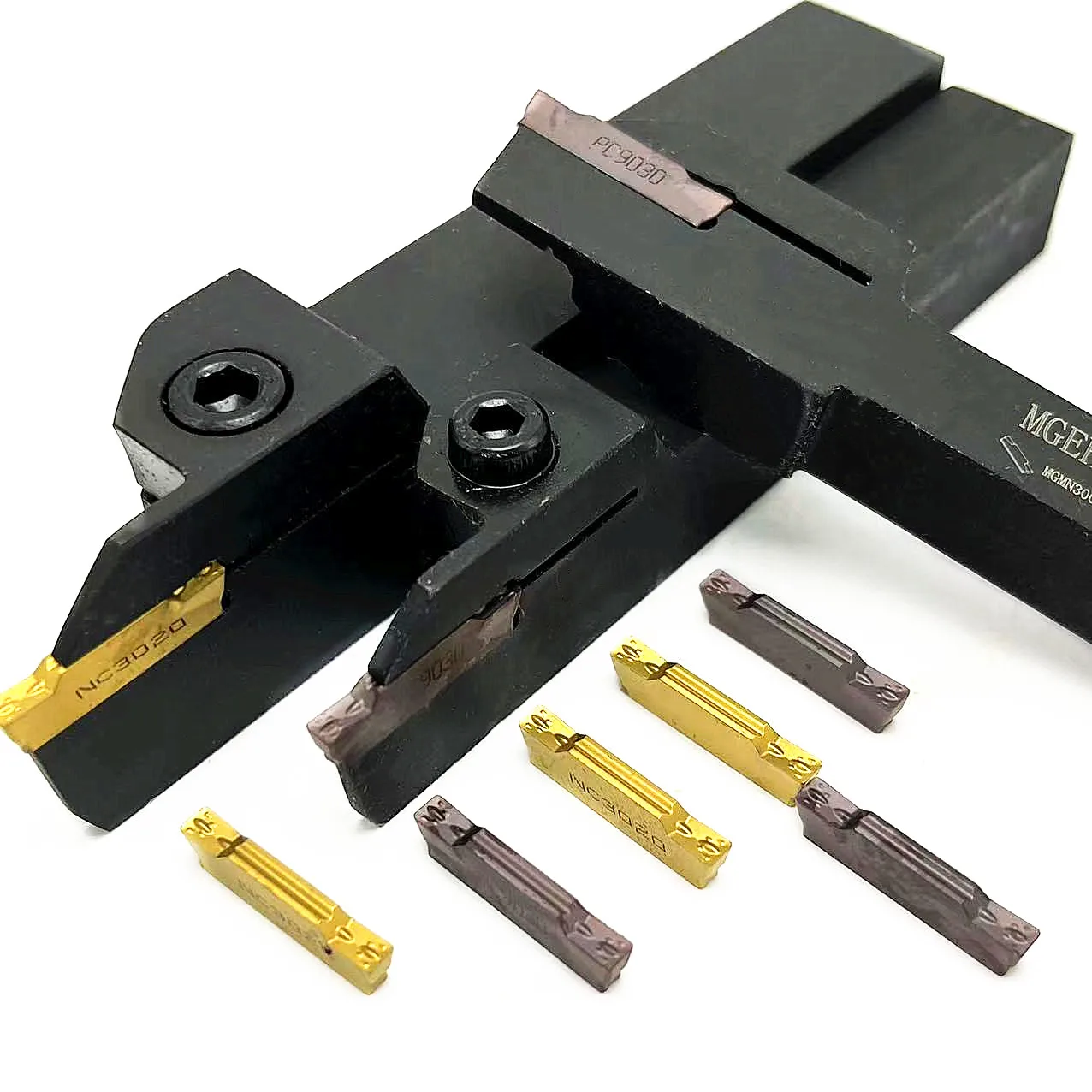 Suporte externo da ferramenta do sulco, placa de despedida, inserções do carboneto, MGEHR1212-3, MGEHR1616-3, MGEHR2020-3, MGMN300, PC9030, alta qualidade