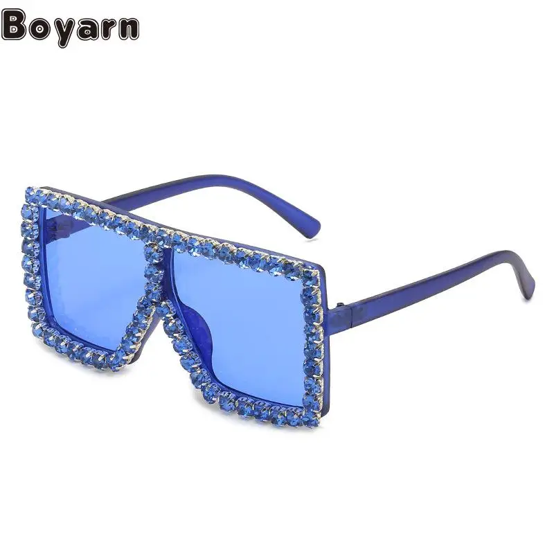 

Boyarn New Children's Diamond Inlaid Gafas De Sol Spicy Mother Child Suit Funny Glasses Funny Two-color Sunglasses Eyewear