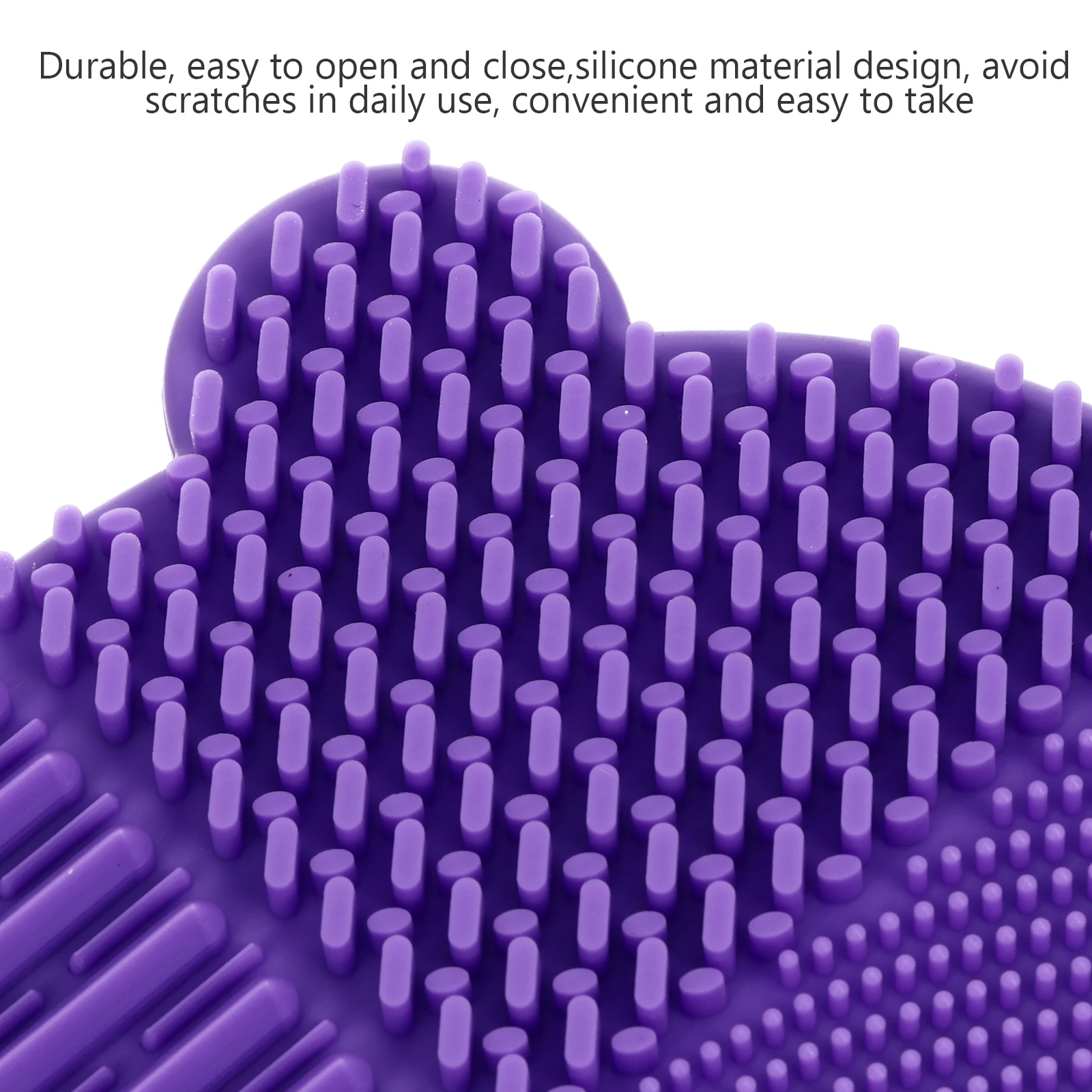 

2 in 1 Silicone Makeup Brush Cleaning Mat Storage Holder Brush Stand Easy Clean Dry Makeup Tool for Girls