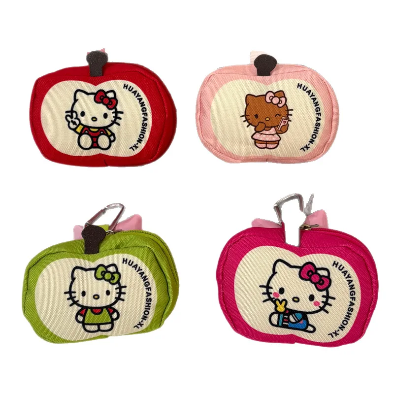 لطيف القط البسيطة عملة المحفظة الملحقات الصغيرة الحقيبة صغيرة لطيف حقيبة سحر المفاتيح حامل #5