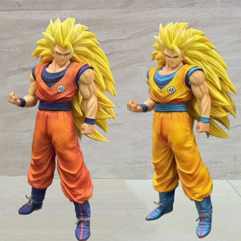 

Anime Dragon Ball Super Figurine Ssj3 Goku Action Figure 30cm Model Super Saiyan 3 Son Goku Figure GK Statue PVC Collection Toys