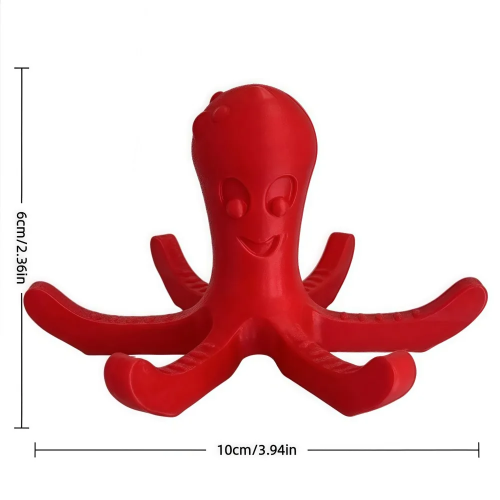 Picture 3: 6 Claws Octopus Cup Drain Rack 3D Printing Big Octopus Water Bottle Drying Rack Modern Design Blue Red Water Cup Holder