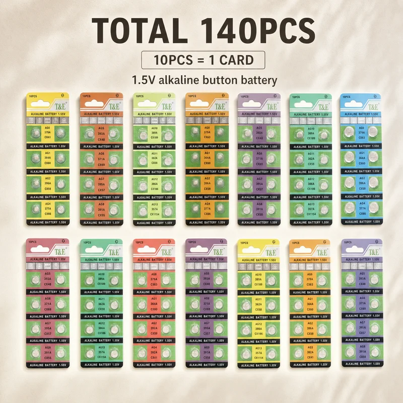Alkaline Button Cell Coin Batteries 1.5V 10PCS AG0 AG1 AG2 AG3 AG4 AG5 AG6 AG7 AG8 AG9 AG10 AG11 AG12 AG13 For Watch Use