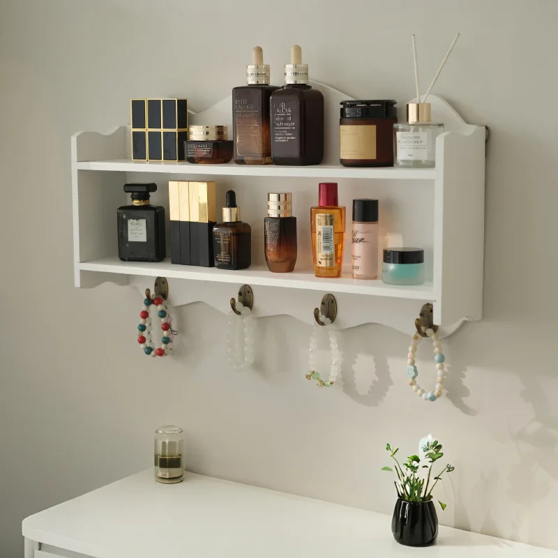 Nordic Kitchen Wall-Mounted Storage Shelf | Solid Wood Display Rack for Dining Room Organization & Decoration