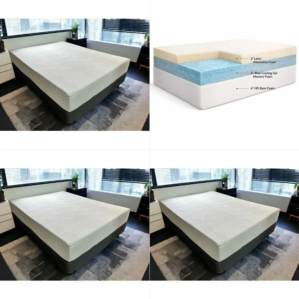 

10 RampR Comfort Plus Mattress with Latex Alternative Foam 48x75
