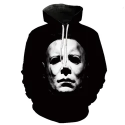 Autumn Horror Michael Myers 3D Print Hoodies Men Women Fashion Casual Sweatshirts Oversized Hoodie Pullovers Tracksuit Clothing