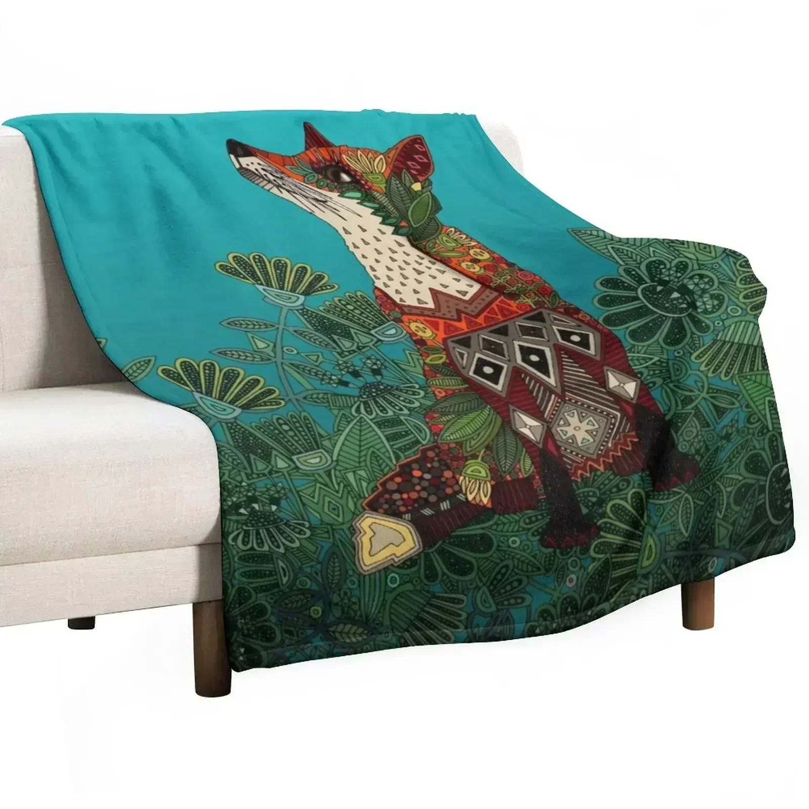 

floral fox Throw Blanket Blankets For Sofas Hair Bed Fashionable Blankets