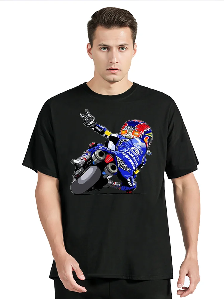 New Moto Outdoor Motocross Racing Jump Stunt T-shirt Extreme Sport Print Tshirt Men Funny Motorcycl T Shirt Tees Cotton Tops