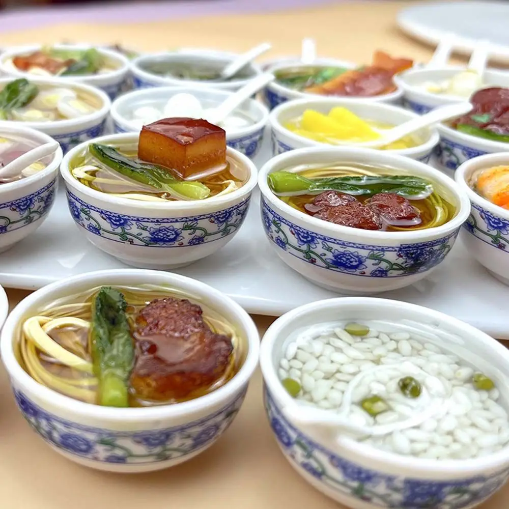 Bowl Noodle Children Crafts Dollhouse Accessories Dollhouse MIniature Doll House Food Kitchen Accessories Toy Kitchen Kids Toys