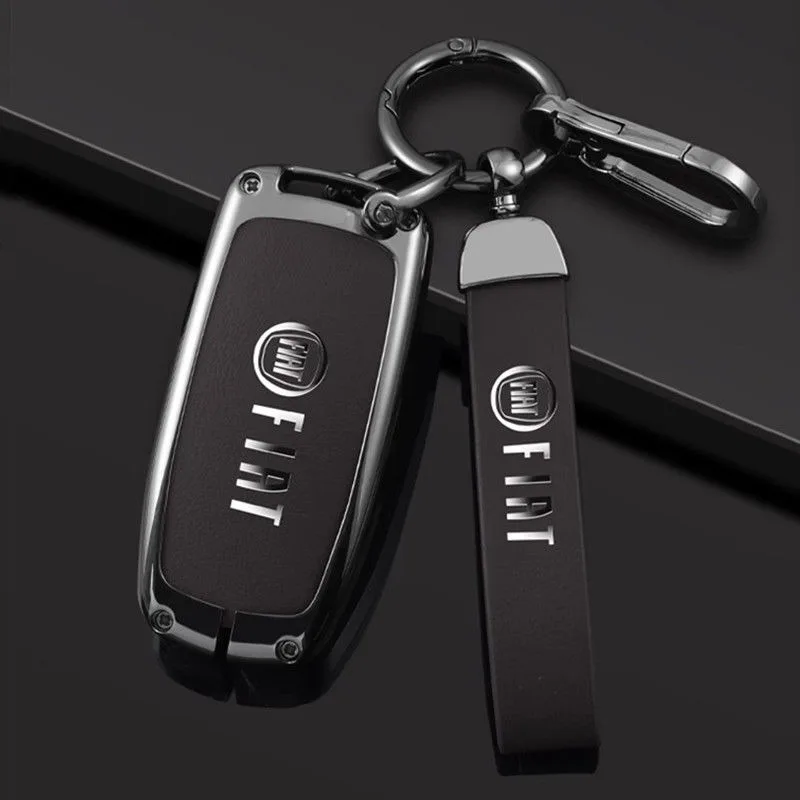 الفاخرة سبائك الزنك سيارة مفتاح بعيد غطاء حامي لشركة فيات فريمونت تورو 500X 500L 2016 2017 2018 قذيفة حقيبة مفاتيح السيارة قفل #3
