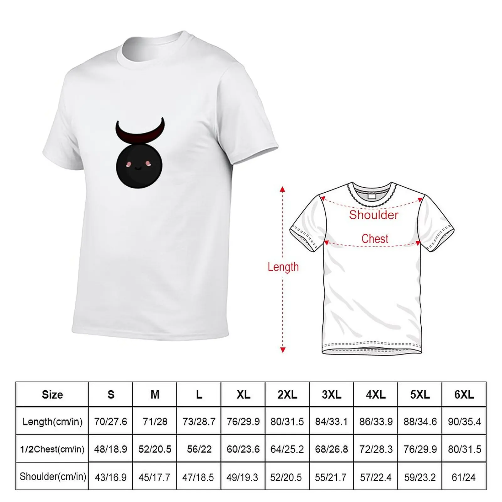 cute horned god cernunnos symbol dark mode T-Shirt plus size tops Short sleeve Short t-shirt Men's cotton t-shirt