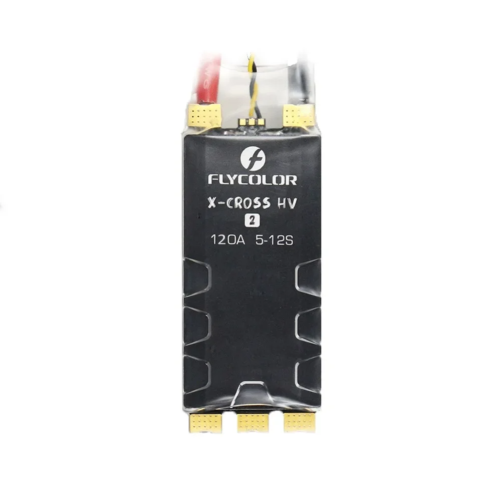 

FLYCOLOR X-Cross HVII 120A 160A 5-12S BLHeli32 Brushless ESC 82X34X21mm for RC Airplane Multirotor X-Class Cinelifter FPV Drones