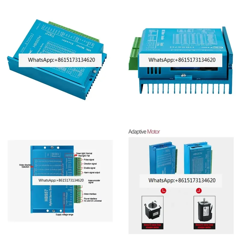 Strong stability Digital stepper driver HBS57 Closed-loop motor for numerical control NEMA 23 57 1.2 nm 2.2 nm 3 nm RS232