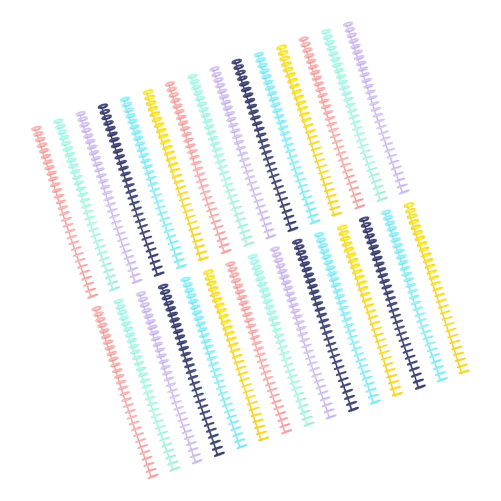 30 قطعة من حلقات مشط الأشواك البلاستيكية المربوطة 30 فتحة لاستبدال ملحقات ماكينة تجليد الملفوف والمخطط المحمول