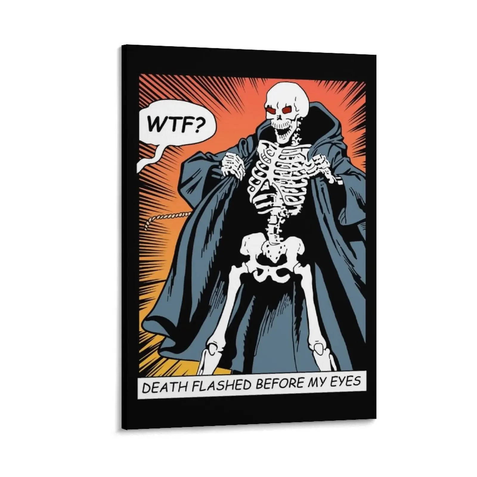 

Death flashed before my eyes Canvas Painting posters for wall cute room decor