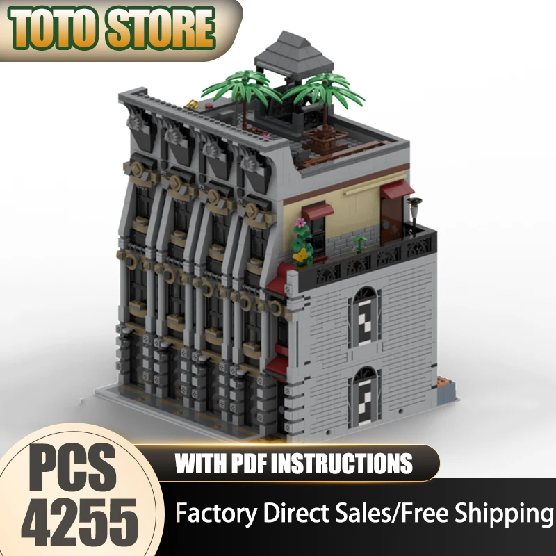 

City Street View Moc Building Blocks The Office Building Model Technology Brick DIY Assembly Construction Toy Holiday Gifts