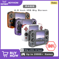 BOYHOM R46S Retro Handheld Game Console Linux System 4.0inch IPS Screen RK3566 Portable Handheld Video Player Best Children gift