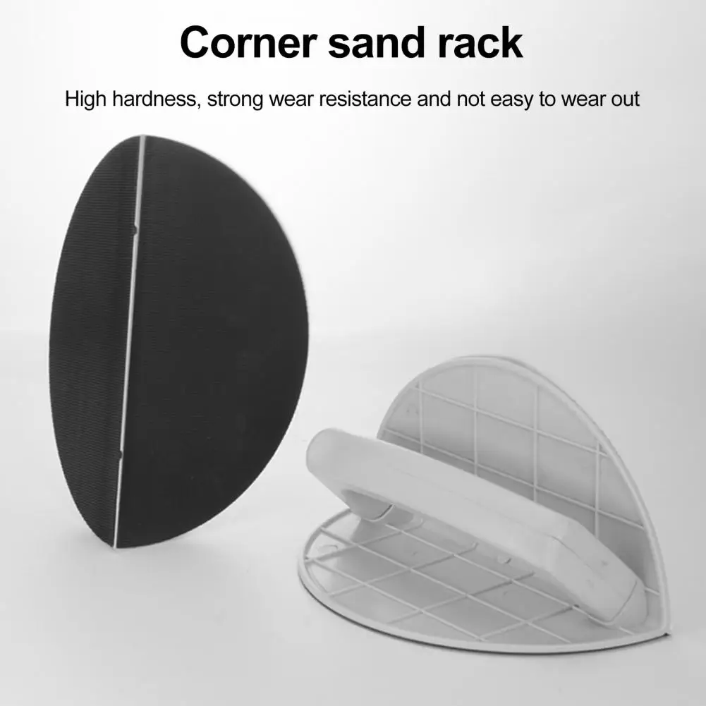 Drywall Corner Sander Kit Angle Sanding Sandpaper Tool Semi-circular Angle Sanding Tool with Ergonomic Handle Multifunctional