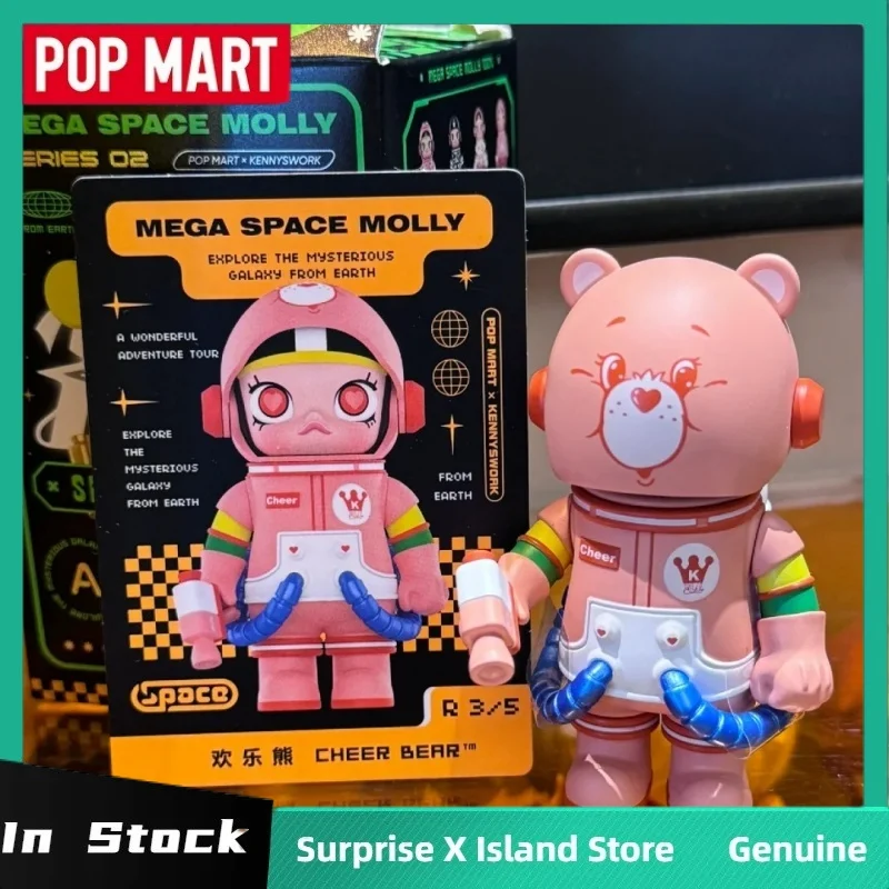 Echte POPMART Mega Space Molly 100% V3 Serie Blind Box Action Figure Model Mystery Box Collectible Trendy Speelgoed Ornament Gift