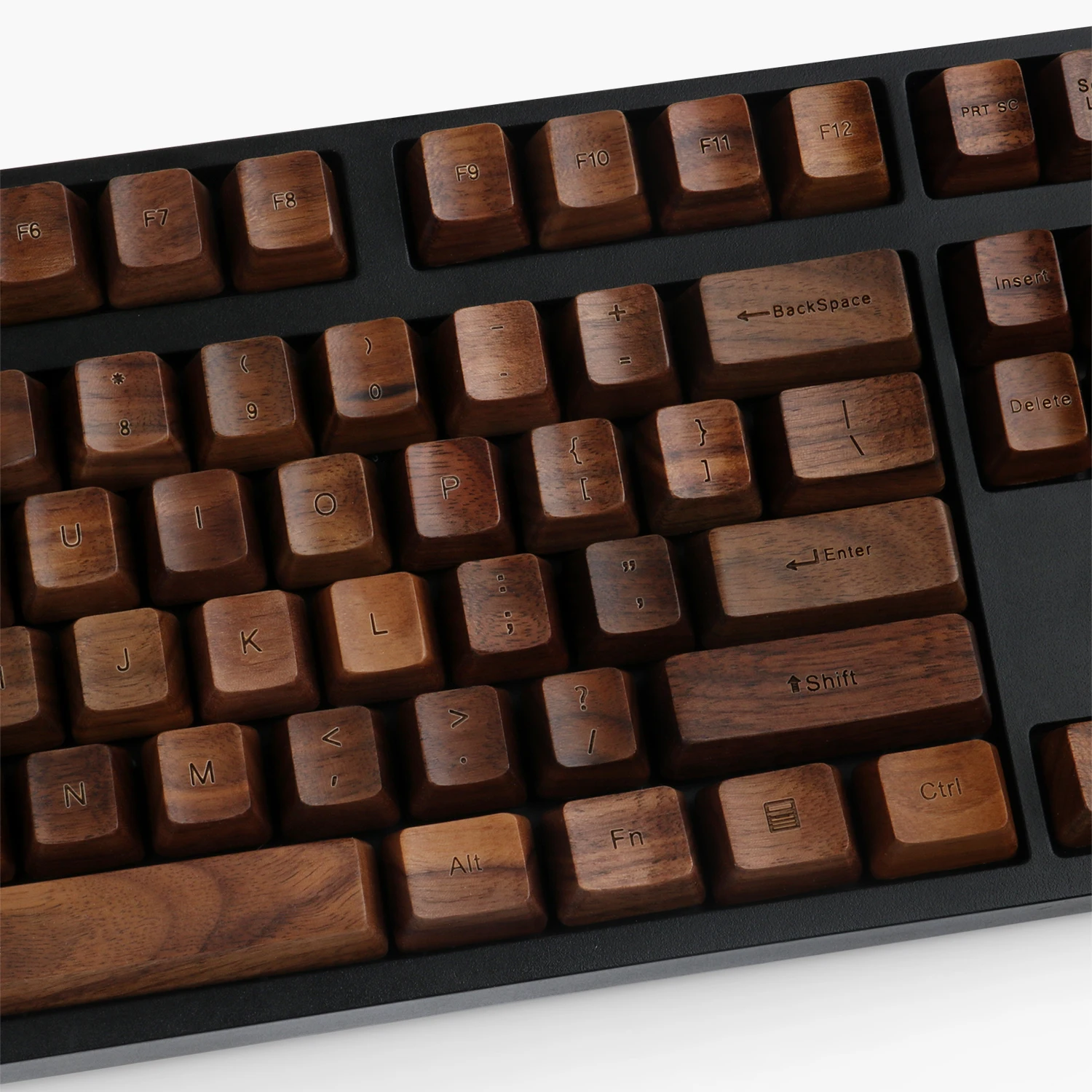 Walunt Rosewood Beech Wood Handmade Keycap OEM Profile For Mechanical Keyboard Custom Keycaps for 61/87/104