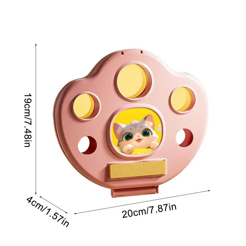 Set di palline da paddle Giochi di lancio e cattura Set di palette e palline a forma di zampa di gatto Giocattoli interattivi all'aperto genitore-figlio per la famiglia