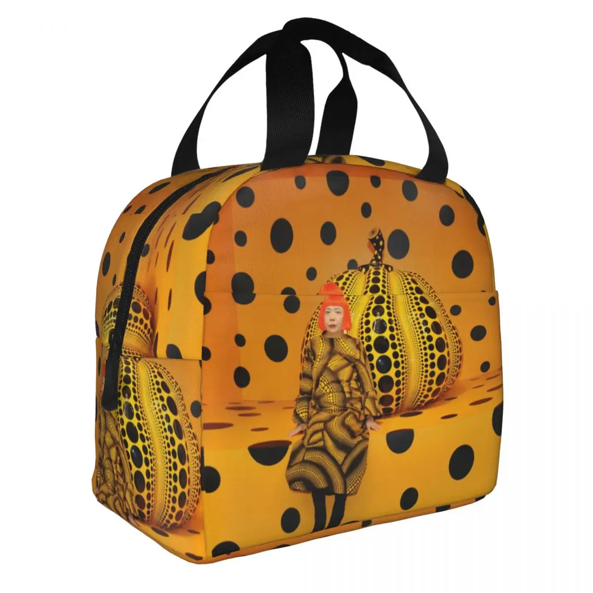 Yayoi Kusama Mystery Insulated Lunch Bags Cooler Bag Lunch Container Yellow Pumpkin Large Tote Lunch Box Men Women Beach Picnic