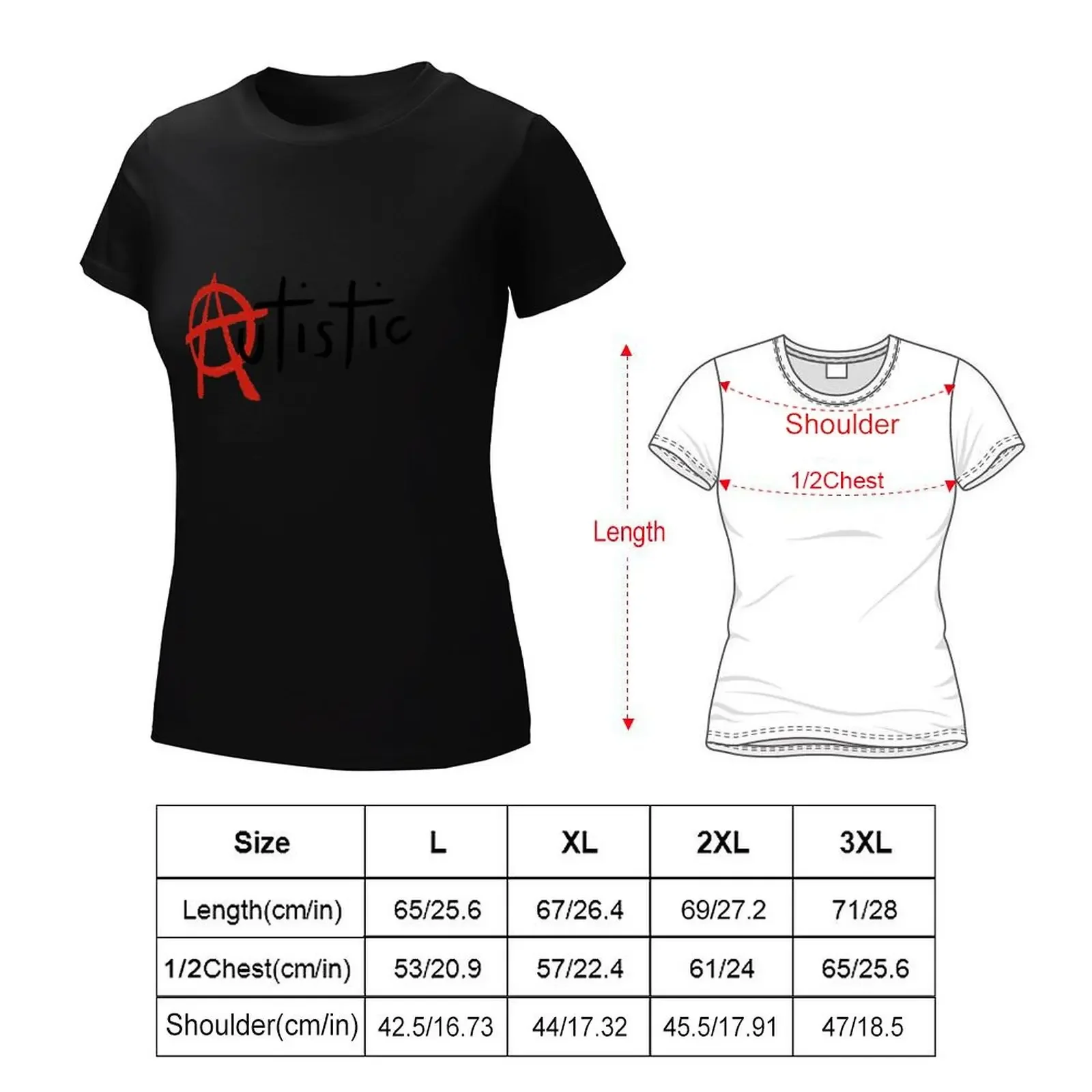 Autistic Punk T-Shirt vintage customs design your own heavyweights sports fans Women's summer blouses 2024