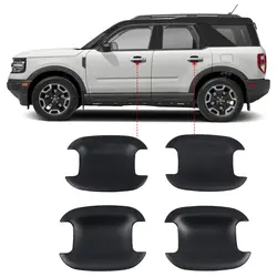 Car Accessories For Ford Bronco Sport 2021 2022 ABS Exterior Door Side Handle Bowl Cup Cover Trim 4pcs