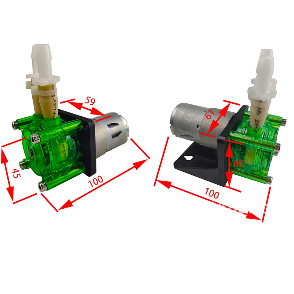 

Перистальтический насос Водяной насос DC12V DC24V 500 мл/мин Водяной насос с высокой пропускной способностью для аквариумной лаборатории Аналитический