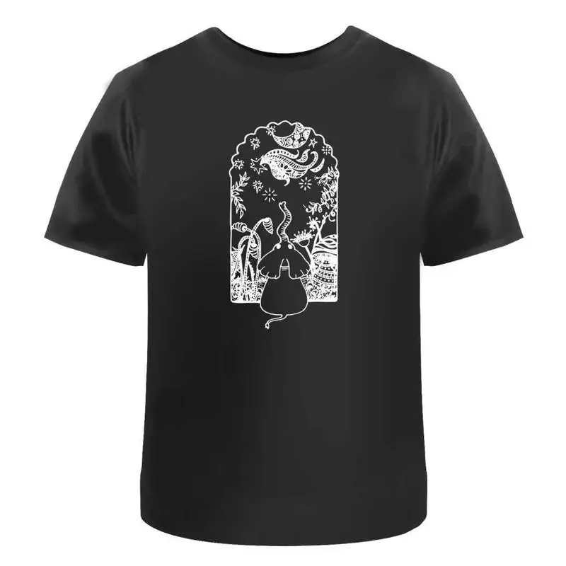 

Moon Garden Elephant' Cotton T Shirt Ta036037