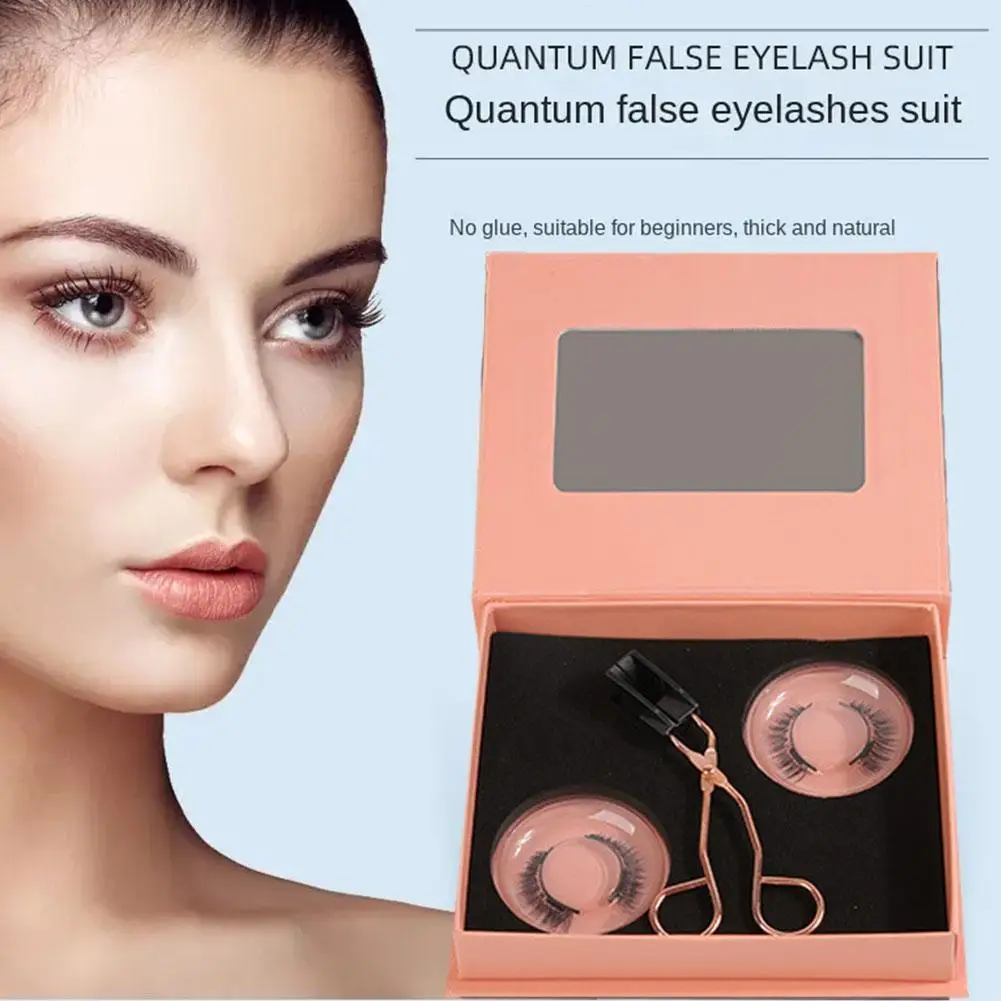 Wimpern magnetische Wimpern 2 Paar Magnet Wimpern Eyeliner falsche Wimpern wieder verwendbare dichte Wimpern Kit natürlichen Look für Frauen Mädchen l o6r6